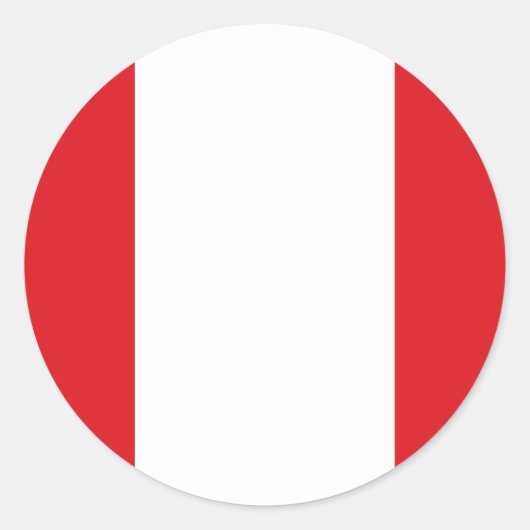 Peru-Flaggenaufkleber Runder Aufkleber (Vorderseite)