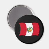 Peru-Flaggenmagnet Magnet (Vorderseite/Rückseite)