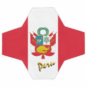 Peru Fußball und Peruanische Flagge / Sport (Flach)