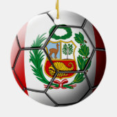 Peru-Fußball-Verzierung Keramik Ornament (Hinten)