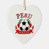 Peru-Fußballentwürfe Keramik Ornament (Rechts)