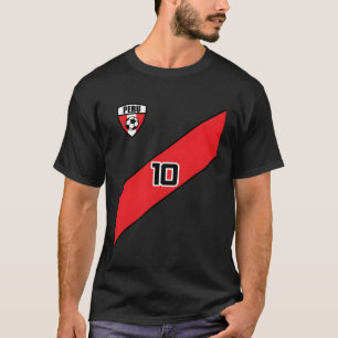 Peru Fußballtrikot Stil Retro Vintage Flagge Perua T-Shirt