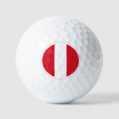 Peru Golf Balls, Peruanische Flaggengolfer / Patri Golfball (Vorderseite)