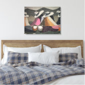 Peru Gossip Girls Wall Leinwand (Insitu (Schlafzimmer))