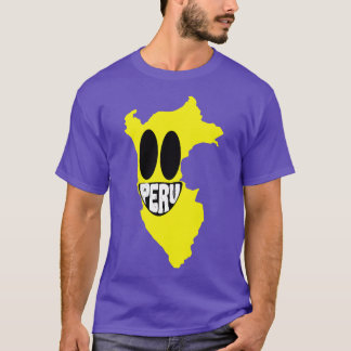 Peru Grinsendes Peru Glückliches Schmunzelndes Ges T-Shirt