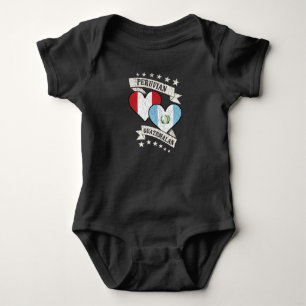 Peru Guatemala Herzflags Peru Guatemala Baby Strampler