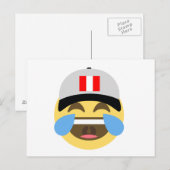 Peru Hat Laughing Emoji Postkarte (Vorne/Hinten)