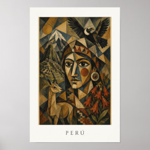 Peru Heritage-Kunst   Anden Lateinamerika Reise Poster