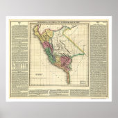 Peru History Map - 1822 Poster (Vorne)