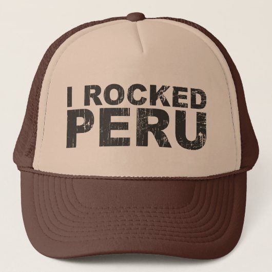 Peru-Hut Truckerkappe (Vorderseite)