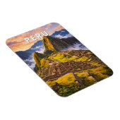 Peru Illustration Reise Kunst Vintage Magnet (Rechte Seite)