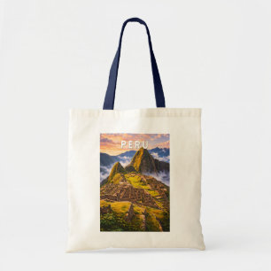 Peru Illustration Reise Kunst Vintage Tragetasche