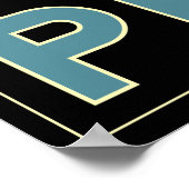 peru inci südamerika art Deko Retroposter (Ecke)