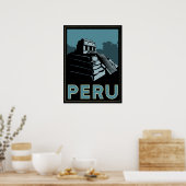 peru inci südamerika art Deko Retroposter (Küche)