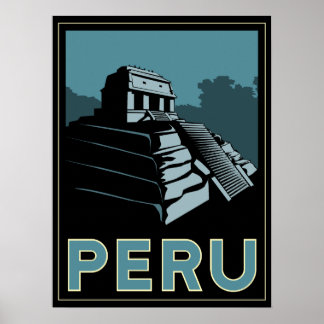 peru inci südamerika art Deko Retroposter