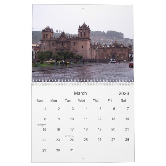 Peru - Kalender 2020 (Mär 2026)