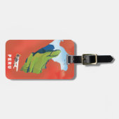 Peru-Karte Illustriertes Reiseplakat Gepäckanhänger (Vorderseite horizontal)