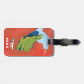 Peru-Karte Illustriertes Reiseplakat Gepäckanhänger (Rückseite horizontal)