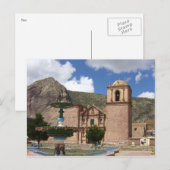 Peru-Kirche Postkarte (Vorne/Hinten)