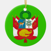 PERU* kundenspezifisches Wappen Keramikornament (Vorne)