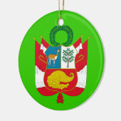 PERU* kundenspezifisches Wappen Keramikornament (Links)