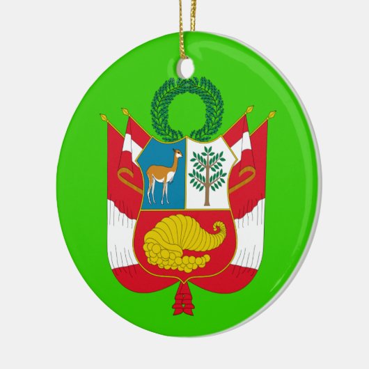 PERU* kundenspezifisches Wappen Keramikornament (Links)