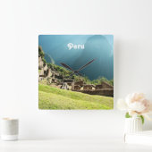 Peru Landscape Quadratische Wanduhr (Zuhause)