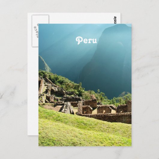 Peru Landschaft Postkarte (Vorne/Hinten)