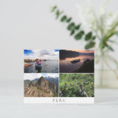 Peru Landschaften in Collage Souvenir Postkarte (Stehend Vorderseite)