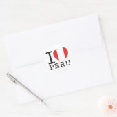 Peru Liebe v2 Runder Aufkleber (Umschlag)