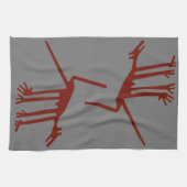 Peru-Linien Kunst Geoglyphen Geschirrtuch (Horizontal)