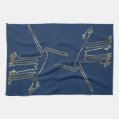 Peru Linien Kunst Geoglyphen Geschirrtuch (Horizontal)