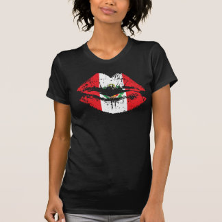 Peru-Lippent-shirt Entwurf für Frauen T-Shirt