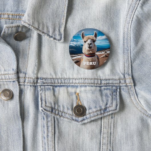 Peru Llama Button (Beispiel)