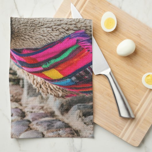 Peru Llama Geschirrtuch (Viertel Falte)