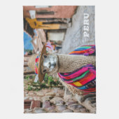 Peru Llama Geschirrtuch (Vertikal)