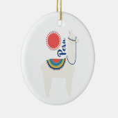 Peru Llama Keramik Ornament (Rechts)