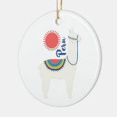 Peru Llama Keramik Ornament (Links)