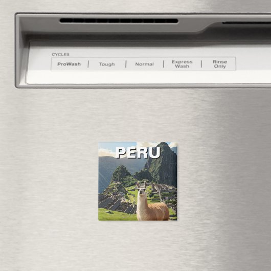 Peru Llama Magnet (In Situ (Geschirrspüler))