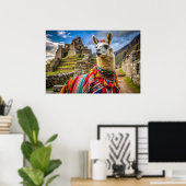 Peru Llama Poster (Heimbüro)