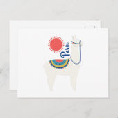 Peru Llama Postkarte (Vorne/Hinten)