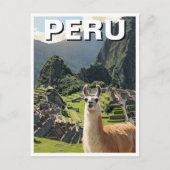 Peru Llama Postkarte (Vorderseite)