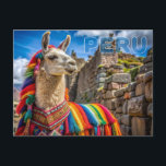 Peru Llama Postkarte<br><div class="desc">In meinem Geschäft finden Sie weitere Peru-Artikel.</div>