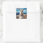 Peru Llama Quadratischer Aufkleber (Tasche)
