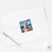 Peru Llama Quadratischer Aufkleber (Umschlag)