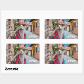 Peru Llama Rechteckiger Aufkleber (Blatt)