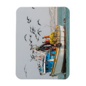 Peru, Los Organos. Fischerboot in Los Organos Magnet (Vertikal)