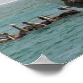 Peru, Los Organos. Fischerboot in Los Organos Poster (Ecke)