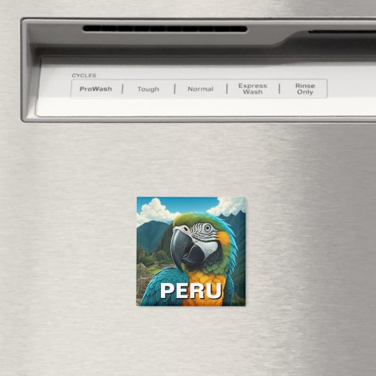 Peru Macaw Magnet (In Situ (Geschirrspüler))