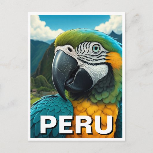 Peru Macaw Postkarte (Vorderseite)
